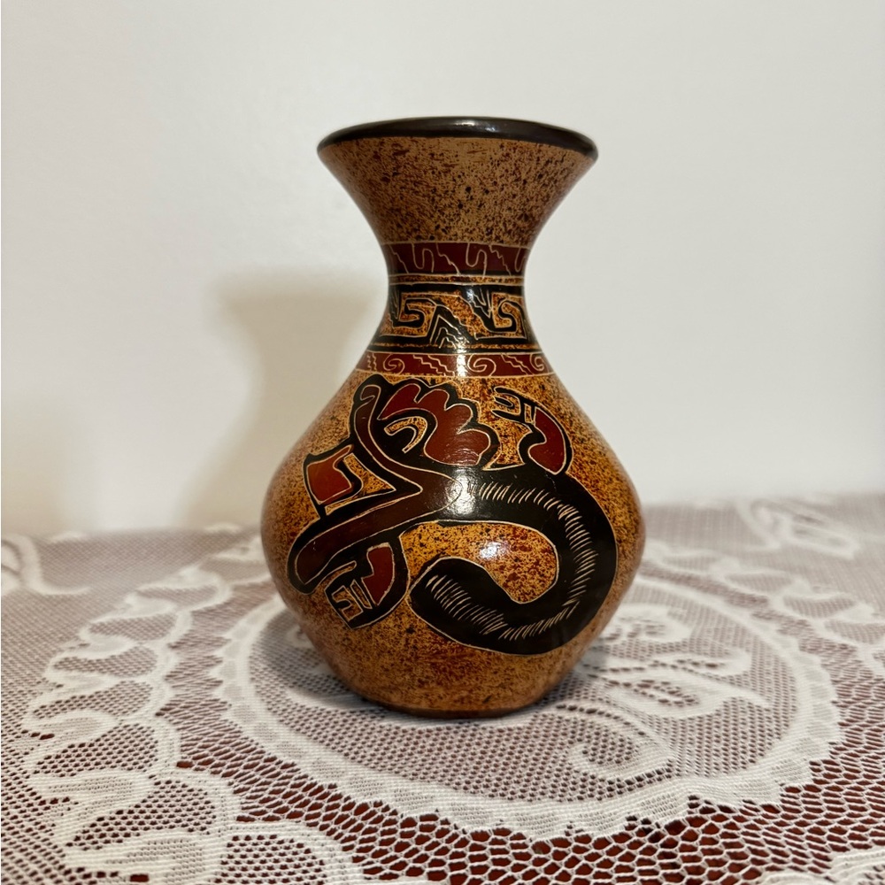 Costa Rica Pottery Folk Art Vase